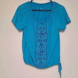 🎃 Croft & Barrow, M, Blue top